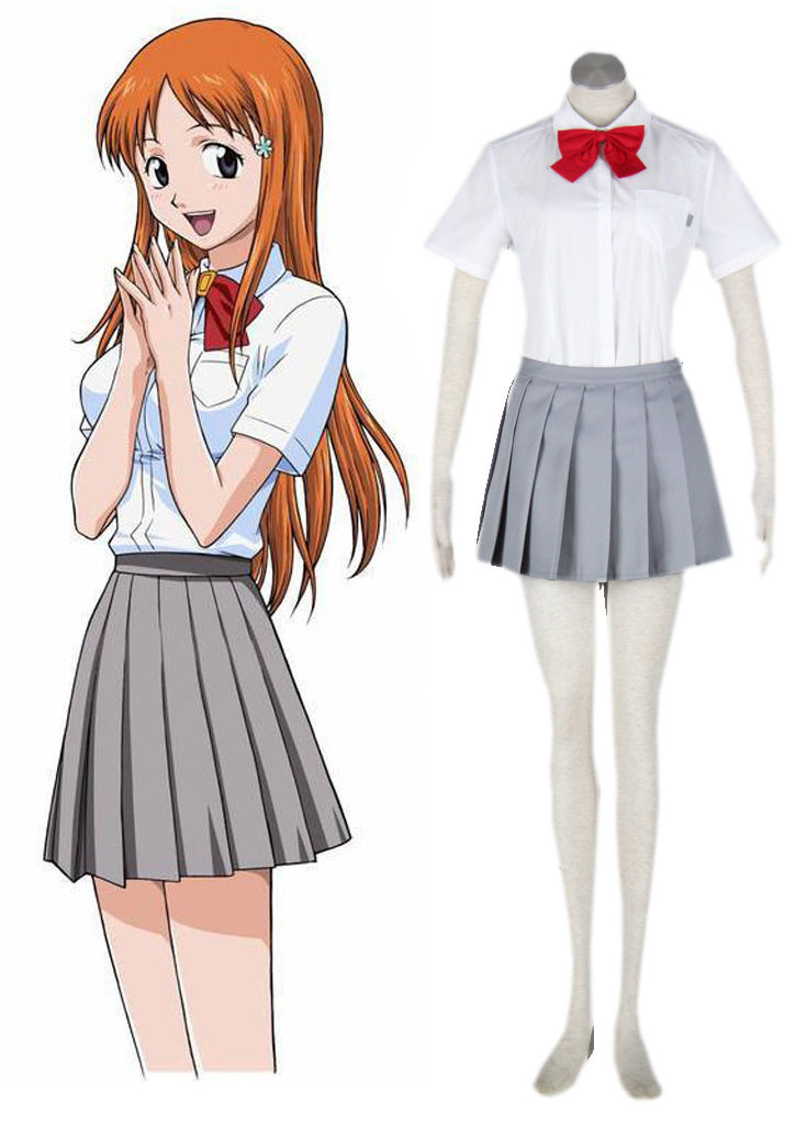 Bleach Karakura High School Girl s School Uniform Cosplay Costumes